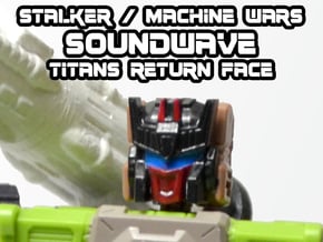 Stalker / MW Soundwave Face (Titans Return) in Tan Fine Detail Plastic