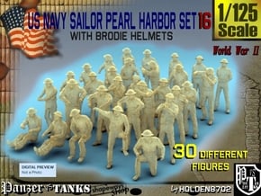 1-125 US Navy Pearl Harbor Set 16 in Tan Fine Detail Plastic