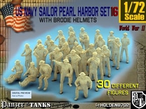 1-72 US Navy Pearl Harbor Set 16 in Smooth Fine Detail Plastic