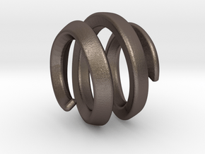 filler for sphere spiral 16mm in Polished Bronzed Silver Steel
