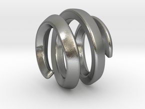 filler for sphere spiral 16mm in Natural Silver