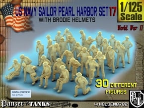 1-125 US Navy Pearl Harbor Set 17 in Tan Fine Detail Plastic