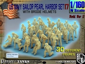 1-160 US Navy Pearl Harbor Set 17 in Tan Fine Detail Plastic