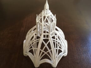 Gothic Chapel 2 Upper in White Natural Versatile Plastic