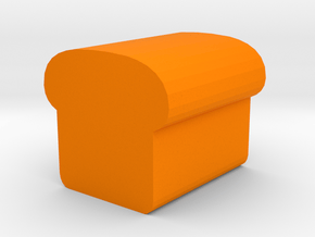 Game Piece, Bread Loaf in Orange Processed Versatile Plastic