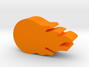Game Piece, Fireball in Orange Processed Versatile Plastic