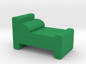 Game Piece, Bed in Green Processed Versatile Plastic