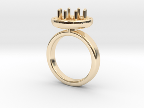 Ring Iris in 14k Gold Plated Brass: 5.5 / 50.25