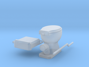EP727 Toilet in Tan Fine Detail Plastic
