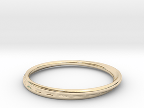 Ring Mobius facet in 14k Gold Plated Brass: 8.75 / 58.375