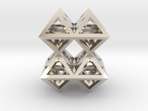 88 Pendant. Perfect Pyramid Structure. in Platinum