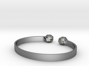 Simple Geo Bracelet in Polished Silver