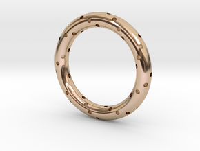 Spiral Ring in 14k Rose Gold Plated Brass: 6 / 51.5