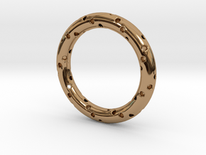 Spiral Ring "Cinderella" in Polished Brass: 6 / 51.5