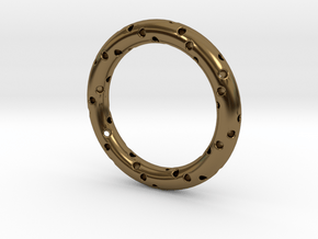 Spiral Ring "Cinderella" in Polished Bronze: 6 / 51.5