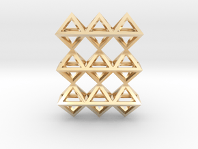 18 Pendant. Perfect Pyramid Structure. in 14K Yellow Gold
