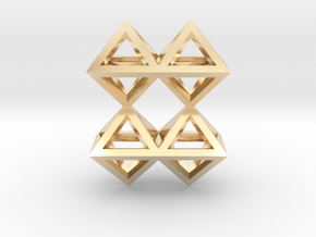 8 Pendant. Perfect Pyramid Structure. in 14K Yellow Gold