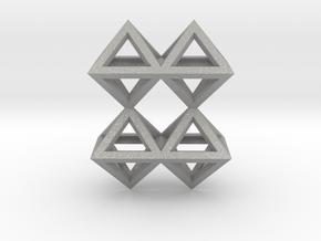 8 Pendant. Perfect Pyramid Structure. in Aluminum