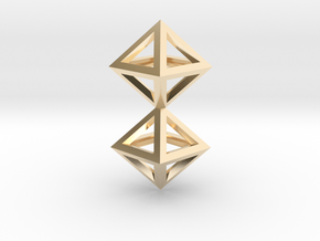 S4 Pendant. Perfect Pyramid Structure. in 14K Yellow Gold