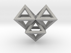 V6 Pendant. Perfect Pyramid Structure. in Aluminum