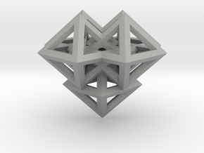 V8 Pendant. Perfect Pyramid Structure. in Aluminum