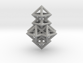 R14 Pendant. Perfect Pyramid Structure. in Aluminum