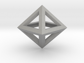 S2 Pendant. Perfect Pyramid Structure. in Aluminum