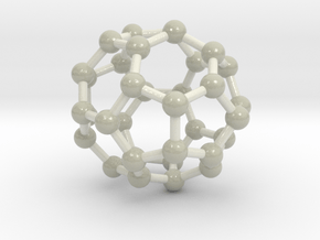 0018 Fullerene c34-3 cs in Glossy Full Color Sandstone