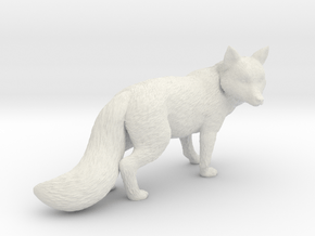 Fox in White Natural Versatile Plastic