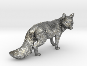 Fox in Polished Silver
