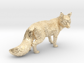 Fox in 14k Gold Plated Brass