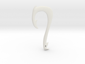 Magical Hook Pendant in White Natural Versatile Plastic