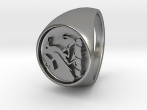 Custom Signet Ring 21 V2 in Natural Silver