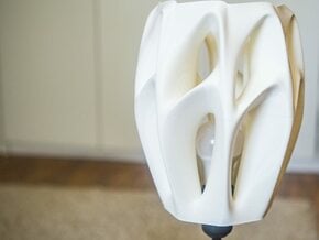 The Tulip Lamp shade in White Natural Versatile Plastic
