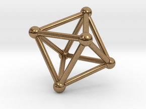 UNIVERSO Octahedron 28mm in Natural Brass