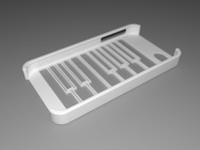 iPhone 4/4S Piano Case in White Natural Versatile Plastic