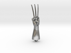 Logan Wolverine claws pendant in Natural Silver