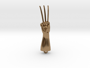 Logan Wolverine claws pendant in Natural Brass