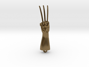 Logan Wolverine claws pendant in Natural Bronze