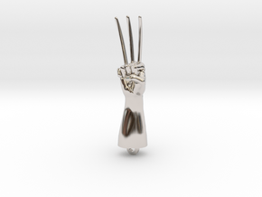 Logan Wolverine claws pendant in Rhodium Plated Brass