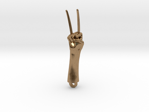X-23 logan claws pendant  in Natural Brass