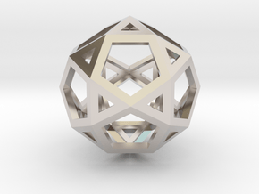 IcosiDodecahedron 1.5" in Platinum