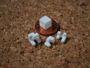 World's smallest cube in White Natural Versatile Plastic