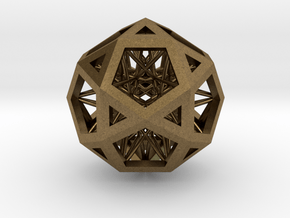 Super IcosiDodecahedron 1.5" in Natural Bronze