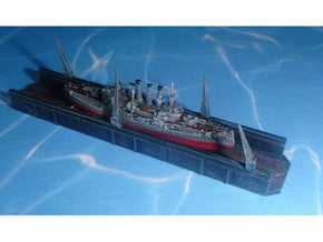 Floating Drydock old Style 1/1800 in Smooth Fine Detail Plastic