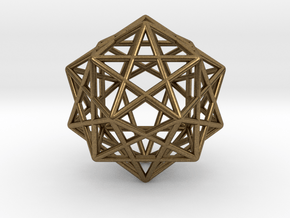 Star Faced Dodecahedron in Natural Bronze