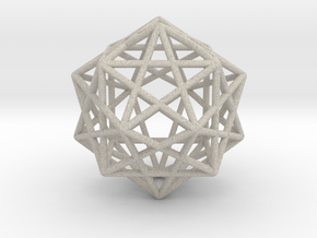Star Faced Dodecahedron in Natural Sandstone
