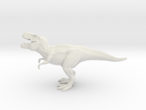 Printle Animal Tyrannosaurus Rex in White Natural Versatile Plastic
