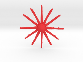Time Star in Red Processed Versatile Plastic