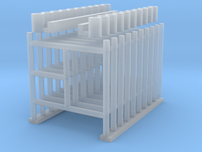 'N Scale' - (10) 5'x5' Scaffolding in Tan Fine Detail Plastic